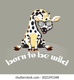 Nació para ser el diseño de camisetas de slogan salvaje