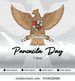 Born Day Of Garuda Pancasila Illustration