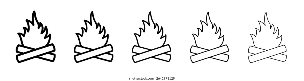 born fire icon Flat design on isolated background