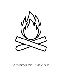 geboren Feuer Symbol Flaches Logo, isoliertes Symbol