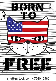 Born to free,sweet kids graphics for t-shirts