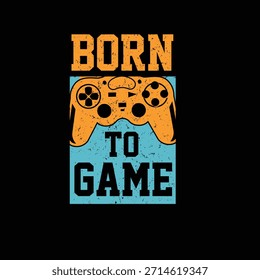 Video Nacido para el juego tipografía de juego diseño de póster
