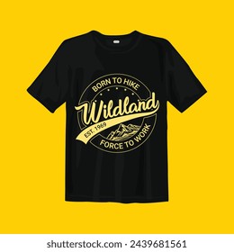 Born to Hike t-shirt design