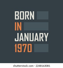 Born in January 1970. Birthday quotes design for January 1970