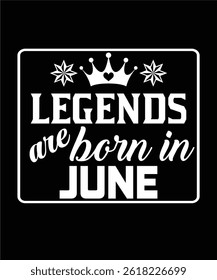 Born in june t-shirt for gift