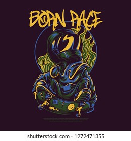 Born Race Illustration