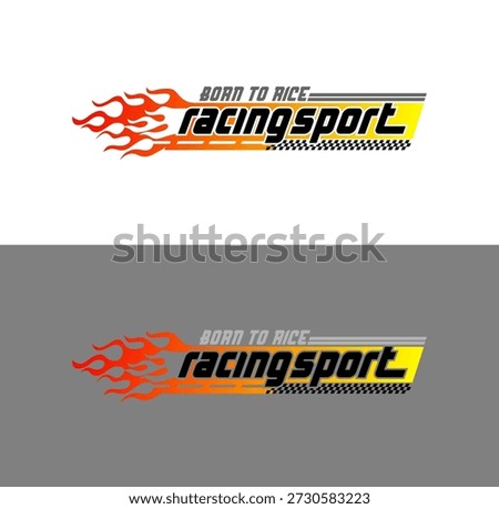 Born To Rice Side Stripe Stickers For Car design vector illustration