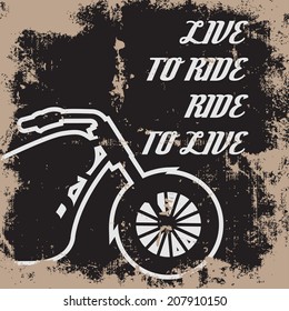 born to ride background, illustration in vector format