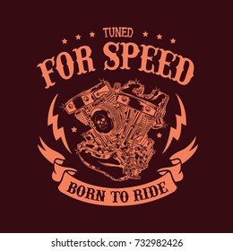Born To Ride Illustration