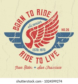 Born To Ride & Ride To Live - Tee Design For Print  svg