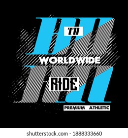 Born To Ride typography graphic for print t shirt, vector illustration, authentic, design style