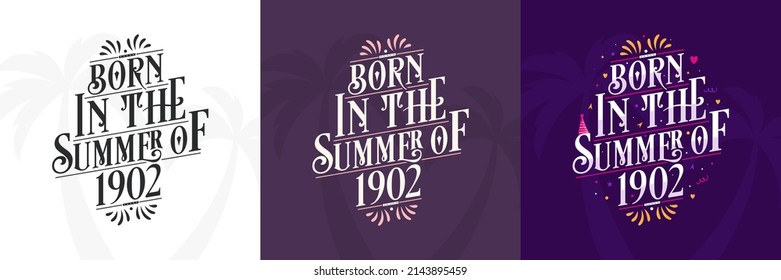 Nacido en el verano de 1902 set, 1902 Leer paquete de citas de cumpleaños