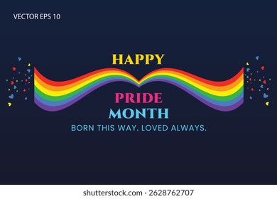 Born This Way Loved Always Pride Poster