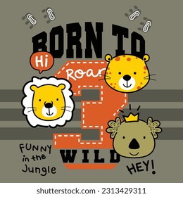 born to wild funny animal cartoon