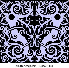 borneo batik pattern.simple geometric pattern. motif background.Stylish fabric print vector design inspiration. Creative textile background for fashion or cloth
