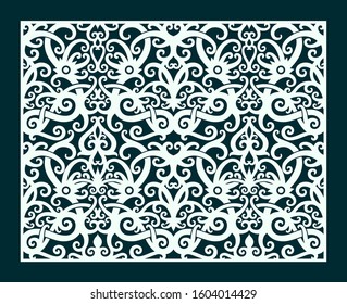 Borneo Dayak Ornament Seamless Pattern