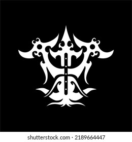Borneo kalimantan dayak tribal ornament vector