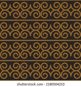 Borneo Tribe Seamless Pattern Texture