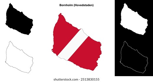 Mapa do município de Bornholm