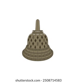 Borobudur temple animation vector design