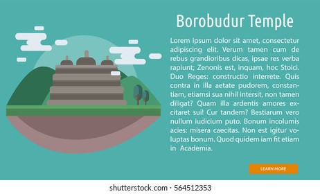 Borobudur Temple Conceptual Banner