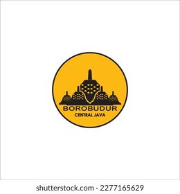 BOROBUDUR TEMPLE ICON VECTOR ILLUSTRATION SYMBOL DESIGN