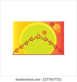 BOROBUDUR TEMPLE ICON VECTOR ILLUSTRATION SYMBOL DESIGN