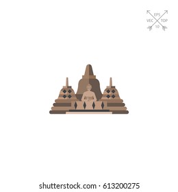 Borobudur vector icon