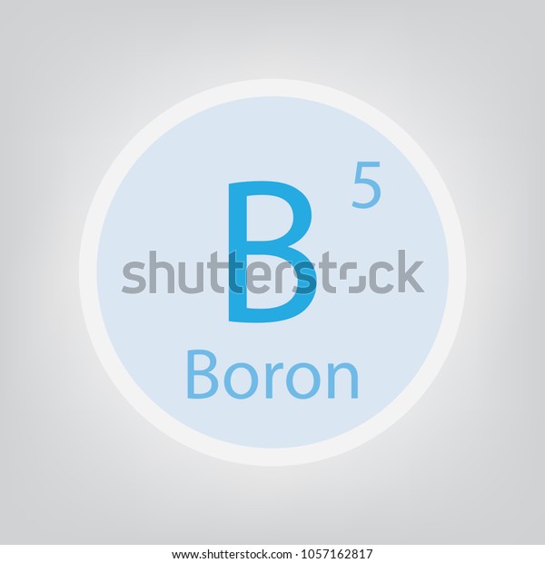 Boron B Chemical Element Icon Vector Stock Vector (Royalty Free ...