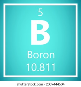 Boron B Periodic Table Elements Atomic: เวกเตอร์สต็อก (ปลอดค่าลิขสิทธิ์ ...