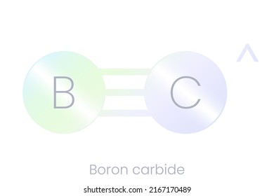 Boron carbide structure icon with gradient. Vector illustration isolated on white background.