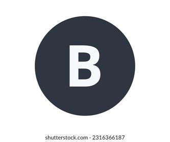 Boron Chemical Element in a Circle.
