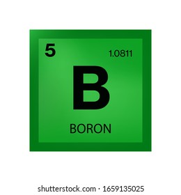 Boron element from the periodic table