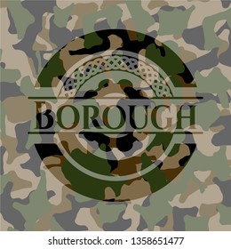 Borough on camo pattern