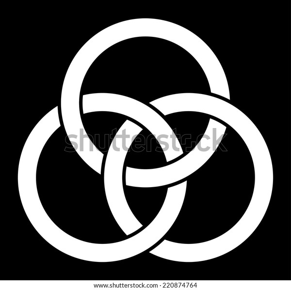 Borromean Rings Three Interlaced Rings Vector 库存矢量图(免版税)220874764 ...