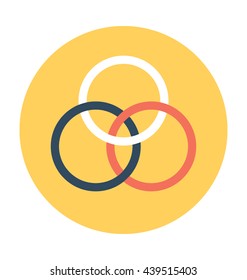 Borromean Rings Vector Icon