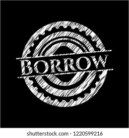 Borrow chalkboard emblem