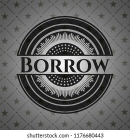 Borrow realistic black emblem