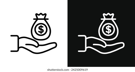 Borrower Icon Set. Vector Illustration