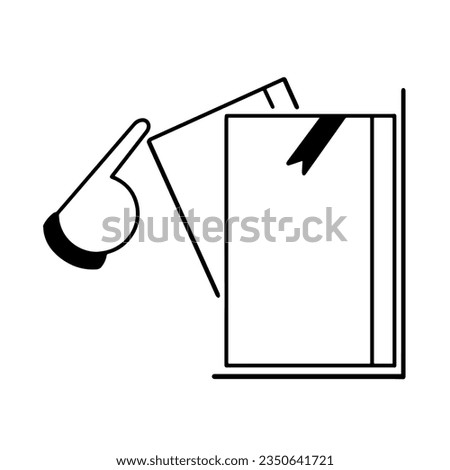 Borrowing Book Icon, True Black Icon