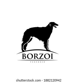 Borzoi – Russian Wolfhound Dog - isolated vector illustration