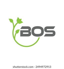 Diseño de Vector de logotipo de letra BOS, logotipo simple y moderno de BOS. Diseño de alfabeto lujoso BOS