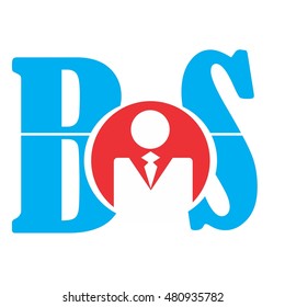 bos letter vector logo