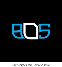 Diseño del logotipo de BOS, logotipo simple y moderno de BOS. Diseño de alfabeto de lujo BOS  