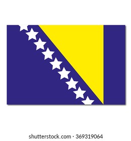 Bosnia Herzegovina Flag Icon Button