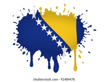 Bosnia and Herzegovina flag sketches