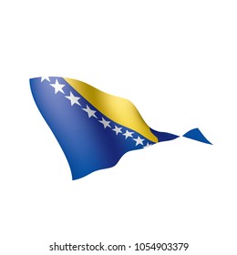 Bosnia and Herzegovina flag, vector illustration