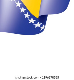 Bosnia and Herzegovina flag, vector illustration on a white background