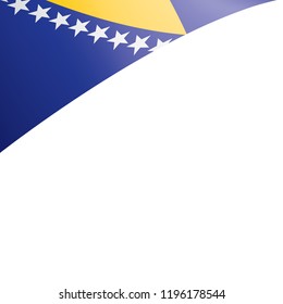 Bosnia and Herzegovina flag, vector illustration on a white background