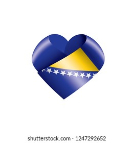 Bosnia and Herzegovina flag, vector illustration on a white background